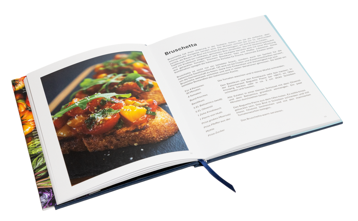 Cooqio Kochbuch aufgeschlagen